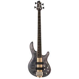 CORT Guitare basse, A4 Plus FMMH, Open Pore Trans Black