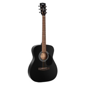 CORT Guitare folk, AF510, noir satiné, Housse