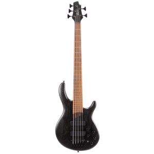 CORT Guitare basse, B5 Element, Open Pore Trans Black, 5 cordes