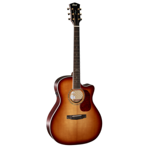 CORT Guitare folk, GOLD A8, Light Burst, Préampli, Softcase