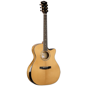 CORT Guitare folk, GOLD EDGE LE, naturel, Préampli, Etui