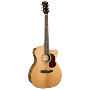 CORT Guitare folk, GOLD OC6 Bocote, Nature, Préampli, Softcase